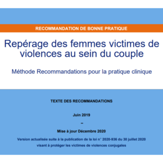 repérage des femmes victimes de violences au sein du couple