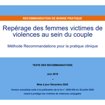repérage des femmes victimes de violences au sein du couple